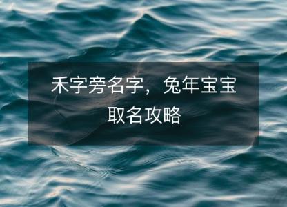 禾字旁名字,兔年宝宝取名攻略