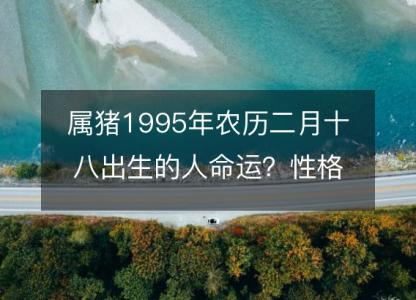 属猪1995年农历二月十八出生的人命运?性格、感情、婚姻解析